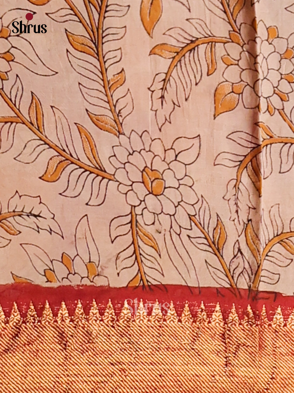 DES28159- chennur-kalamkari Saree - Shop on Shrus.com