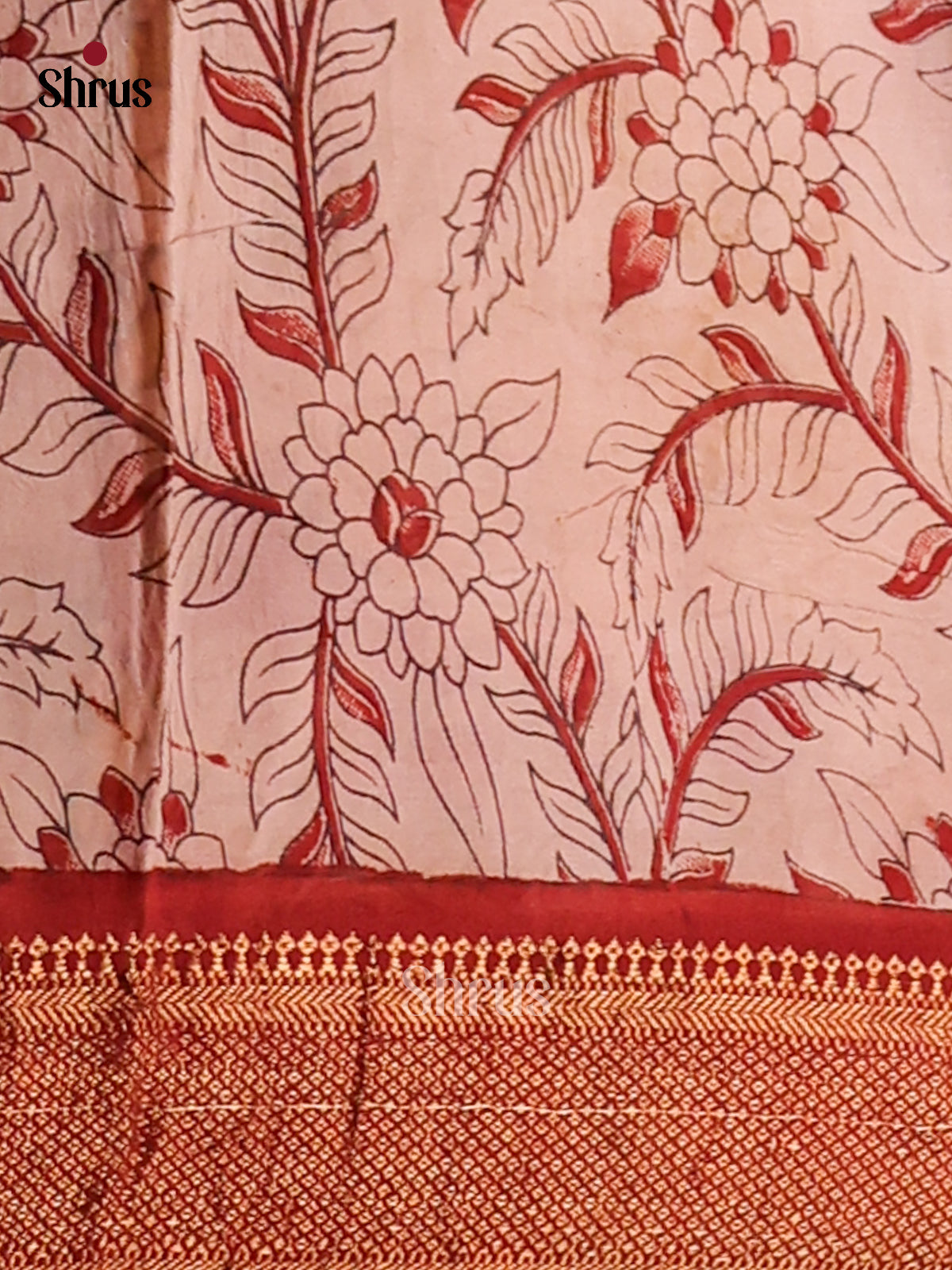 DES28161- chennur-kalamkari Saree - Shop on Shrus.com