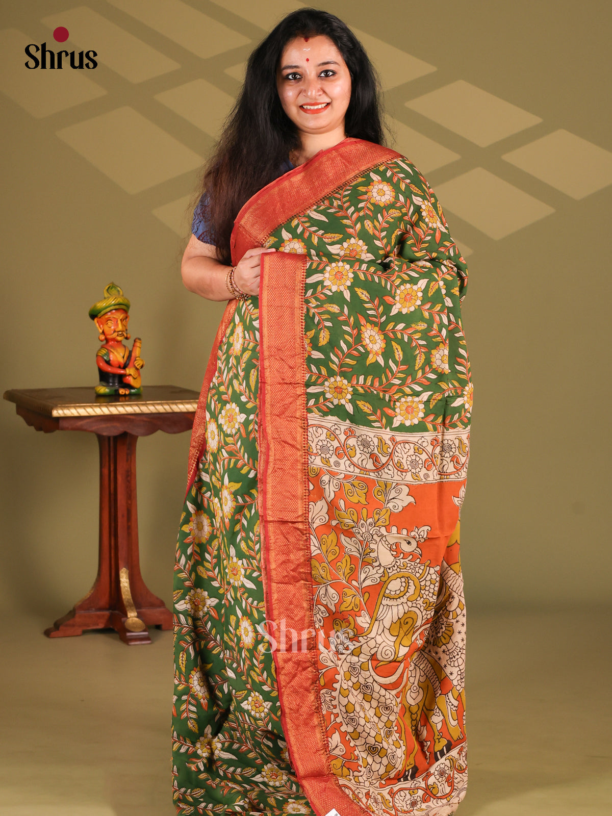 DES28162 - chennur-kalamkari Saree - Shop on Shrus.com