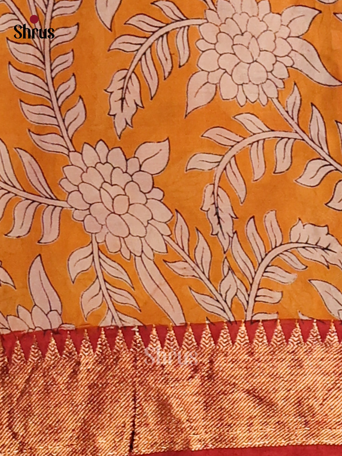 DES28171- chennur-kalamkari Saree - Shop on Shrus.com
