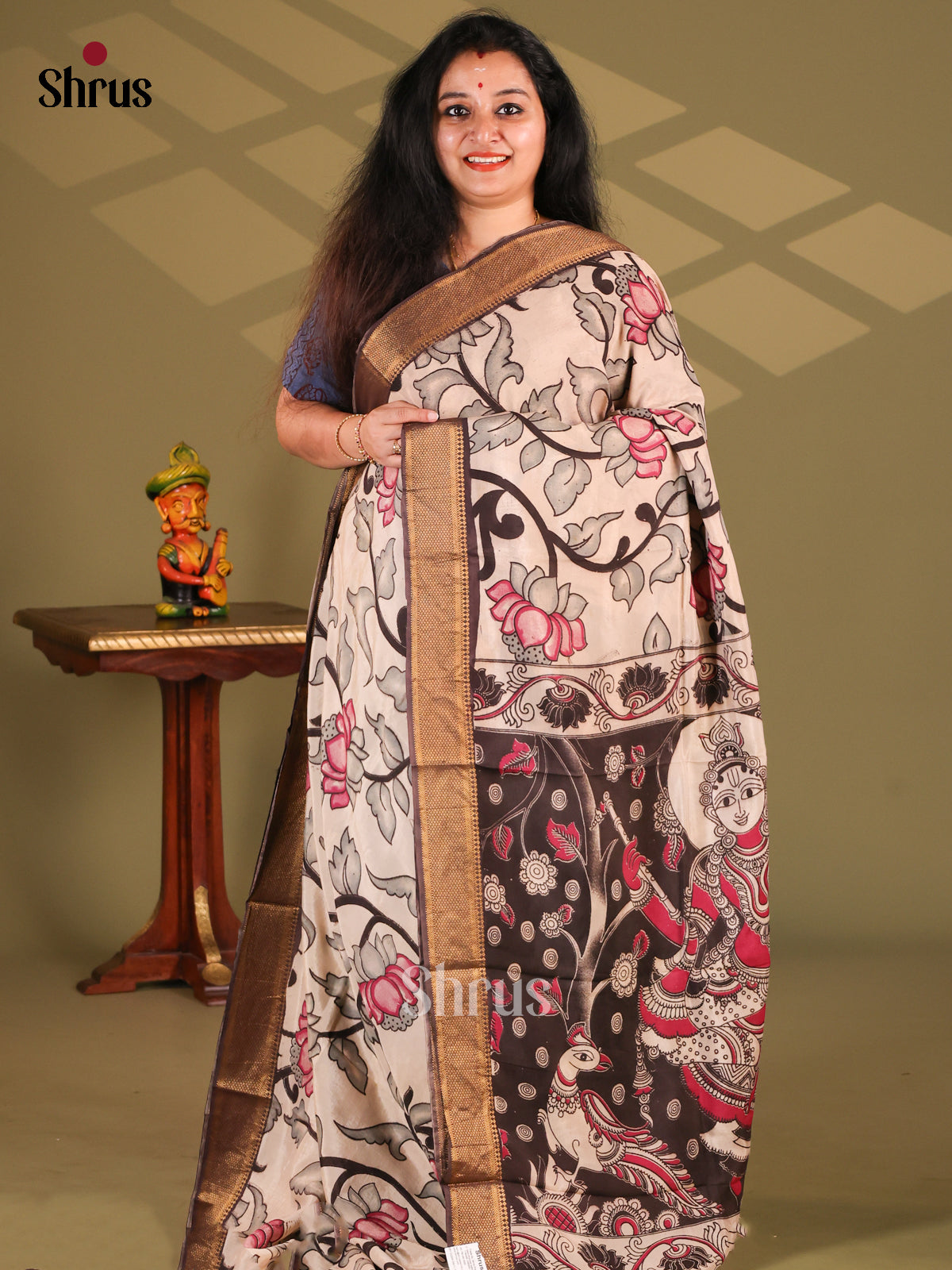 DES28193 - chennur-kalamkari Saree - Shop on Shrus.com