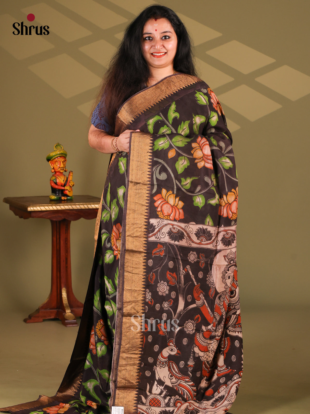 DES28197 - chennur-kalamkari Saree - Shop on Shrus.com