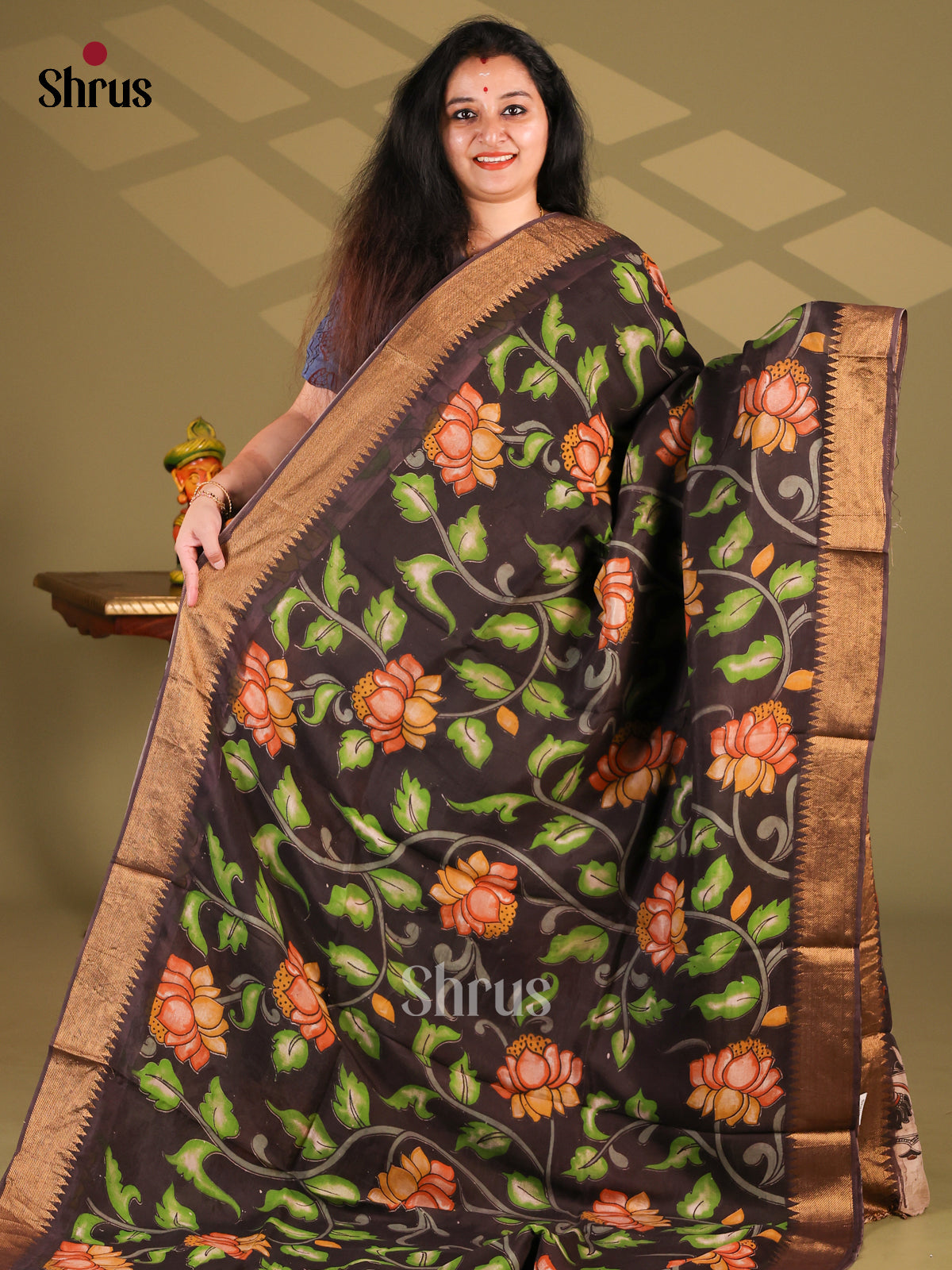 DES28197 - chennur-kalamkari Saree - Shop on Shrus.com