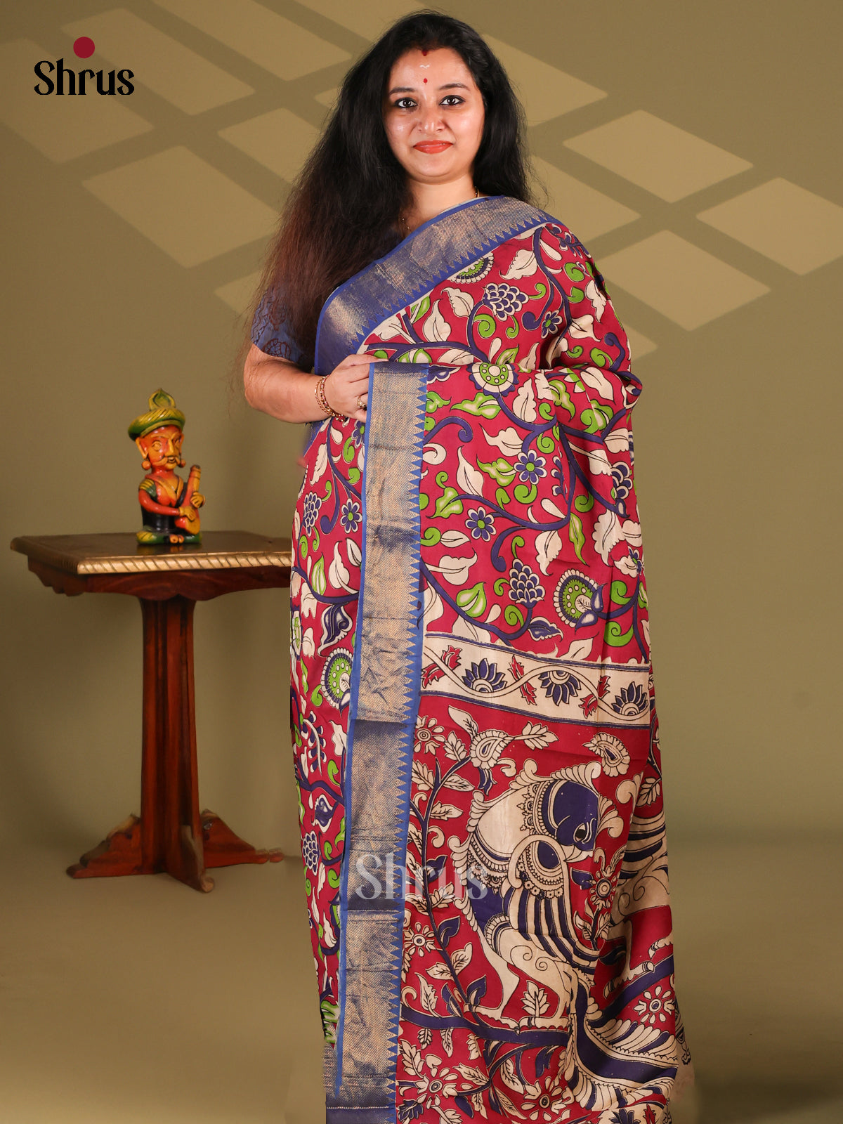 DES28201 - chennur-kalamkari Saree - Shop on Shrus.com