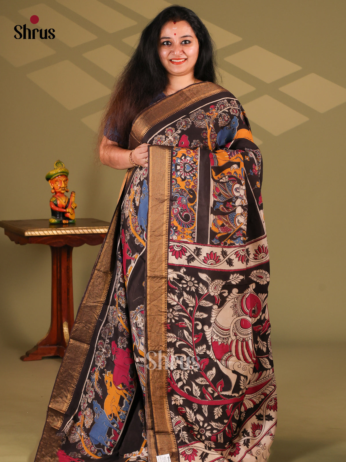 DES28202 - chennur-kalamkari Saree - Shop on Shrus.com