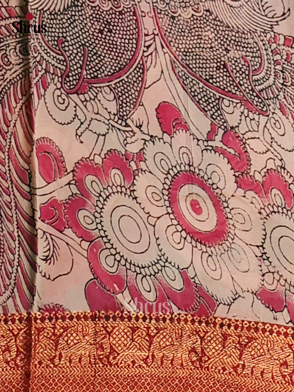DES28208- chennur-kalamkari Saree - Shop on Shrus.com