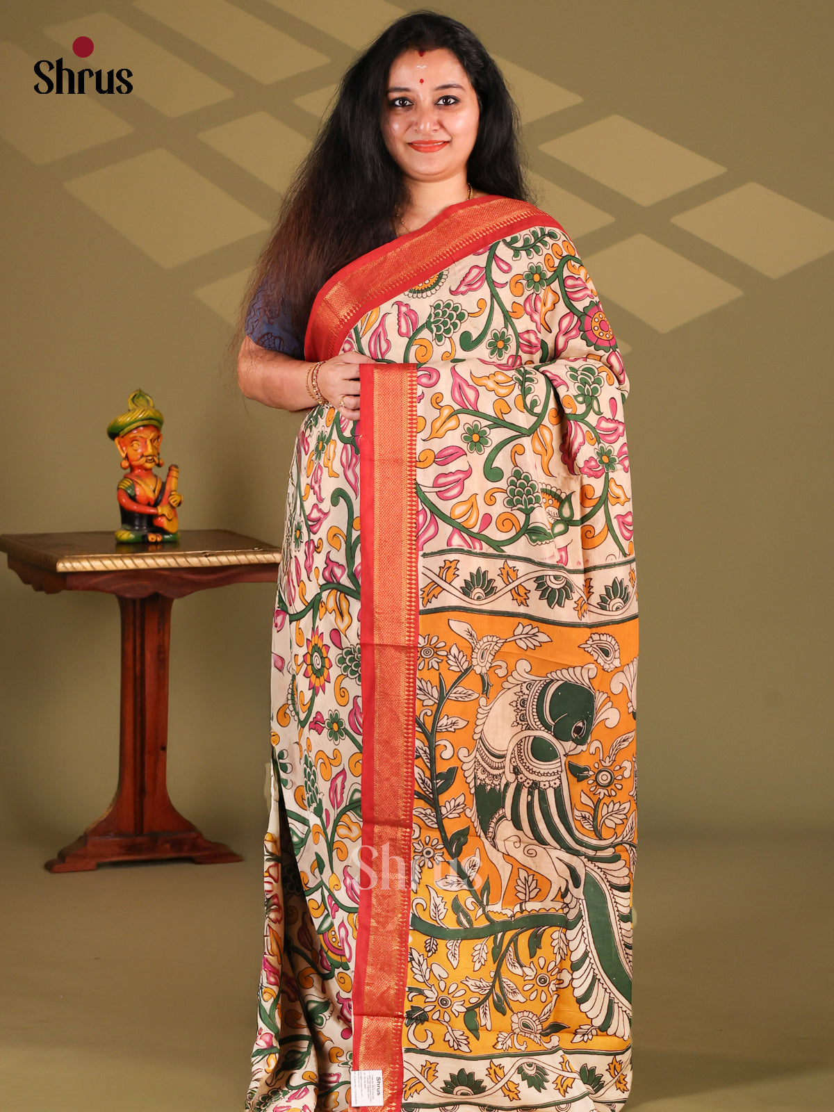 DES28209 - chennur-kalamkari Saree - Shop on Shrus.com