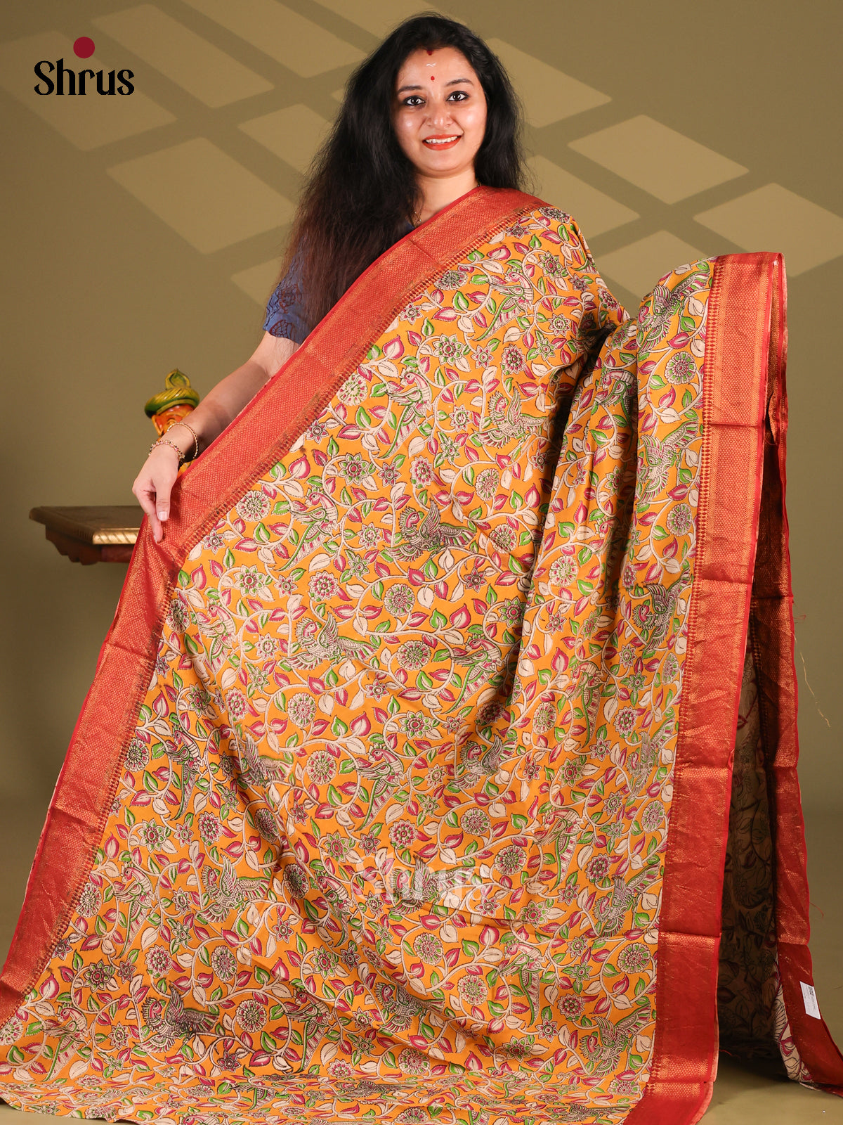 DES28212 - chennur-kalamkari Saree - Shop on Shrus.com