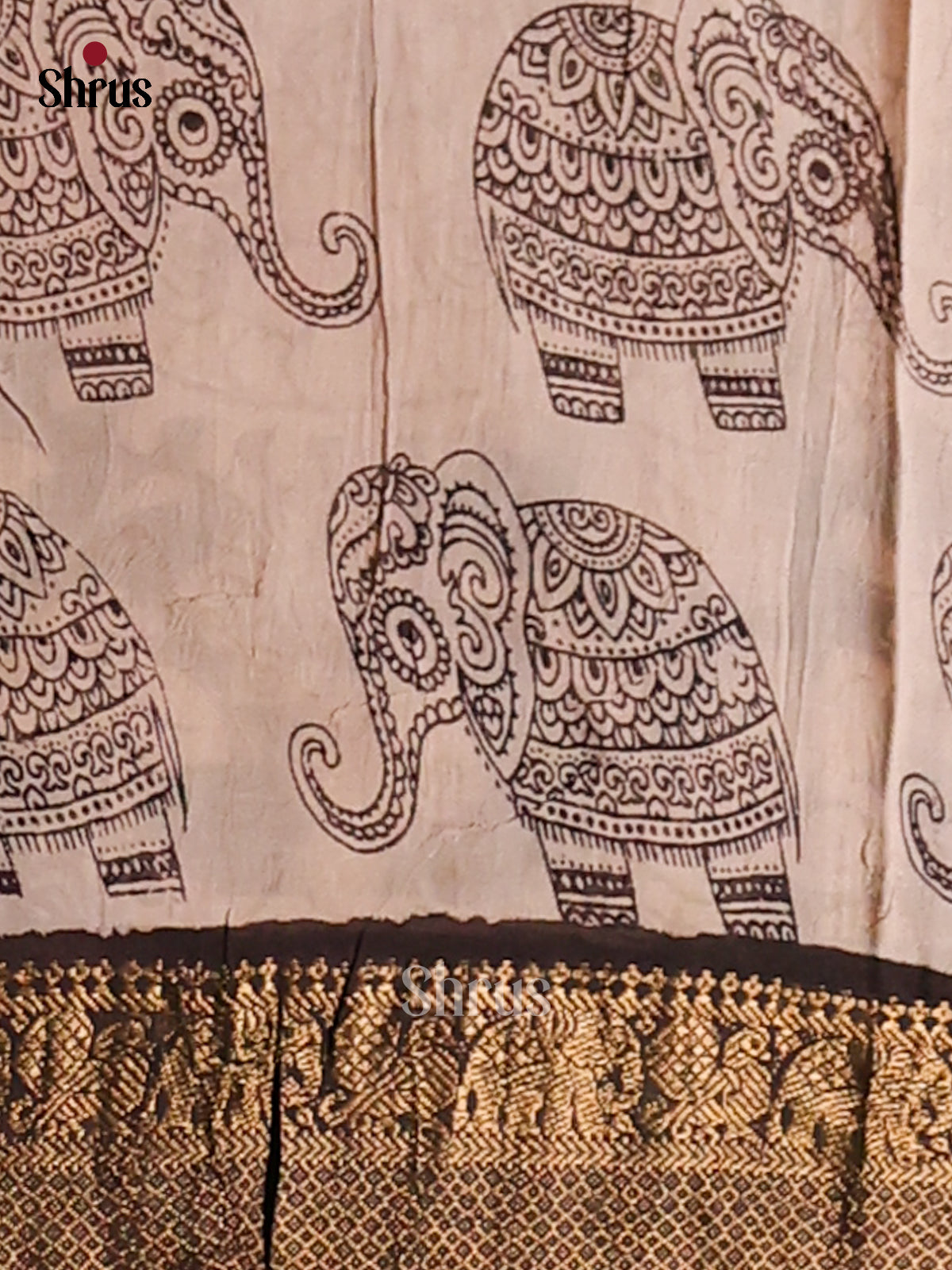 DES28216- chennur-kalamkari Saree - Shop on Shrus.com