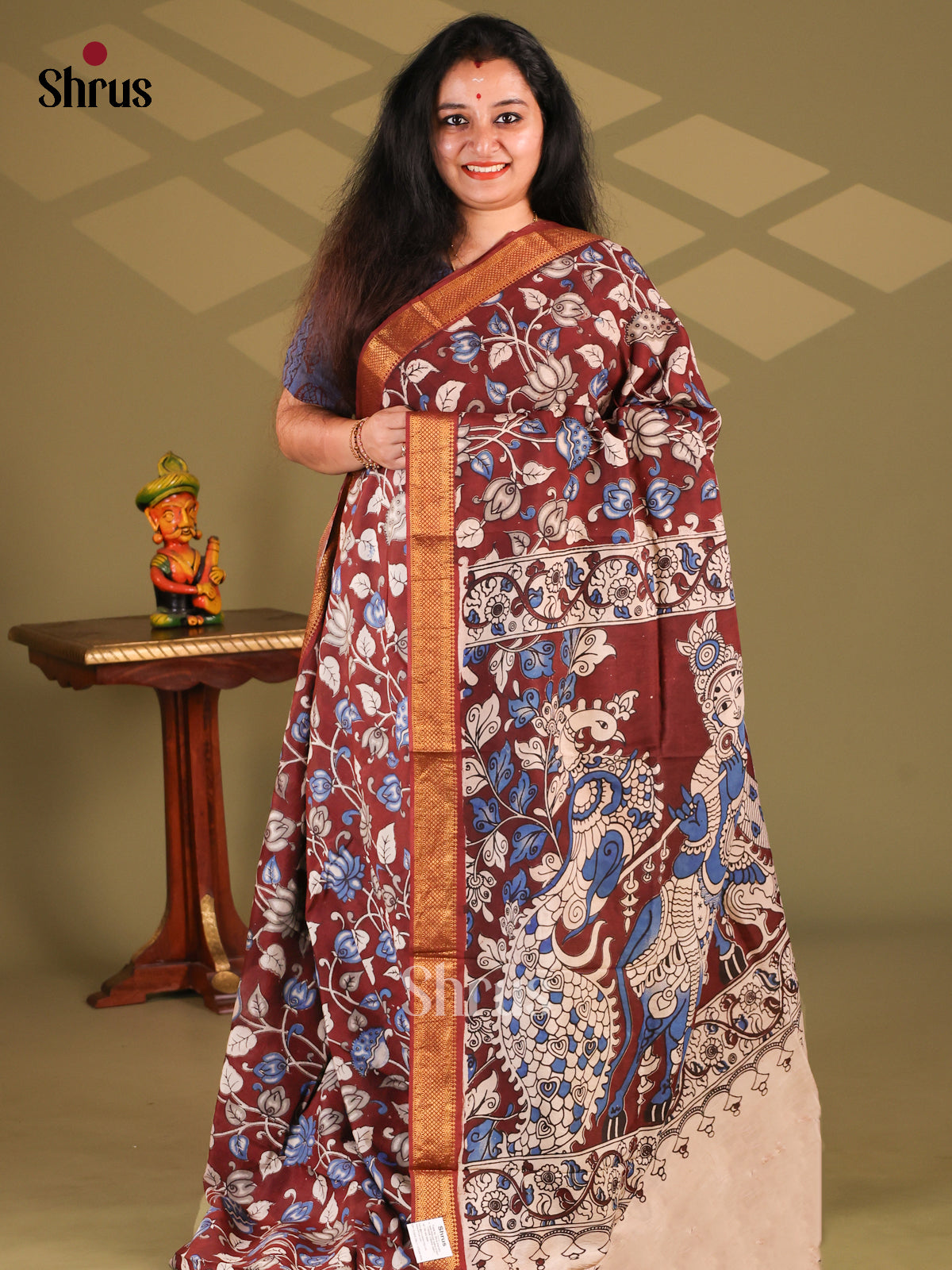 DES28217 - chennur-kalamkari Saree - Shop on Shrus.com