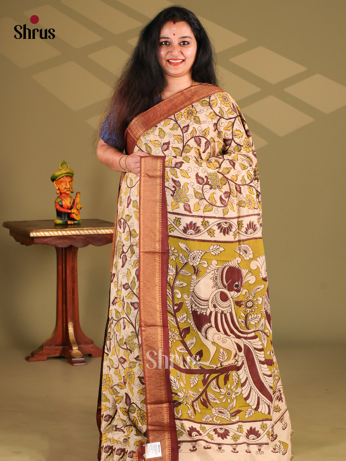DES28226 - chennur-kalamkari Saree - Shop on Shrus.com