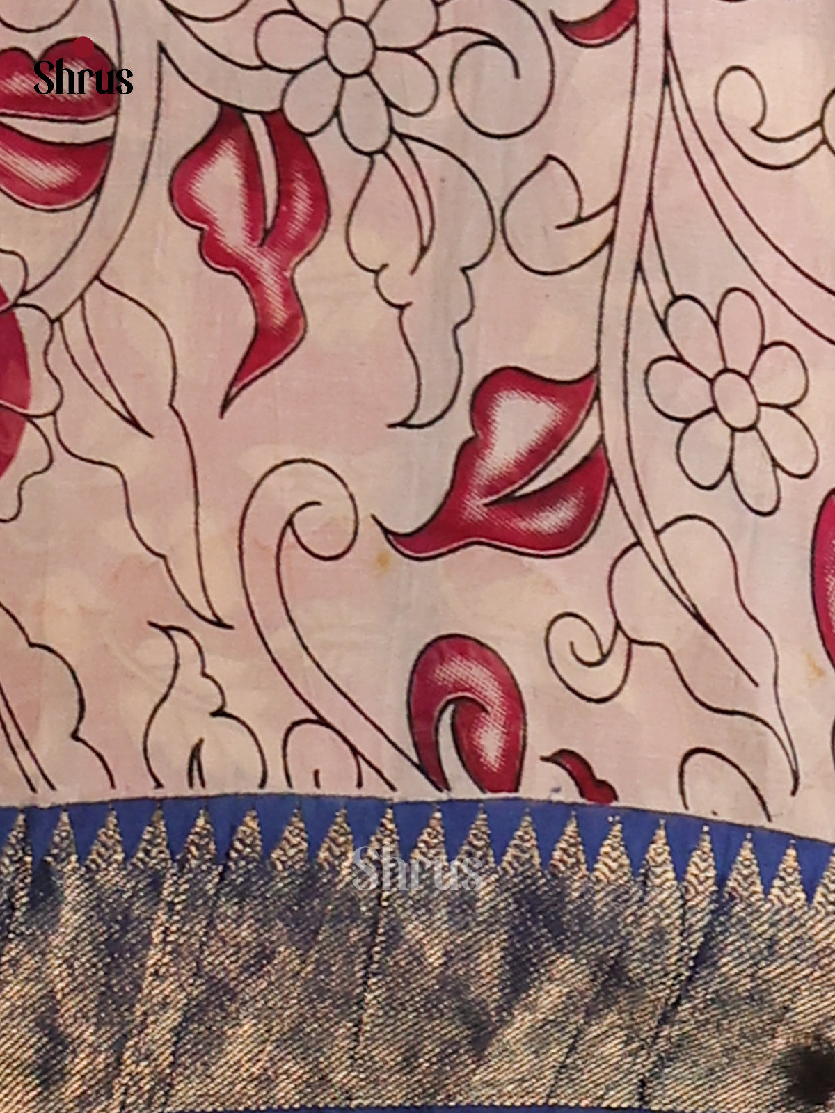 DES28228- chennur-kalamkari Saree - Shop on Shrus.com