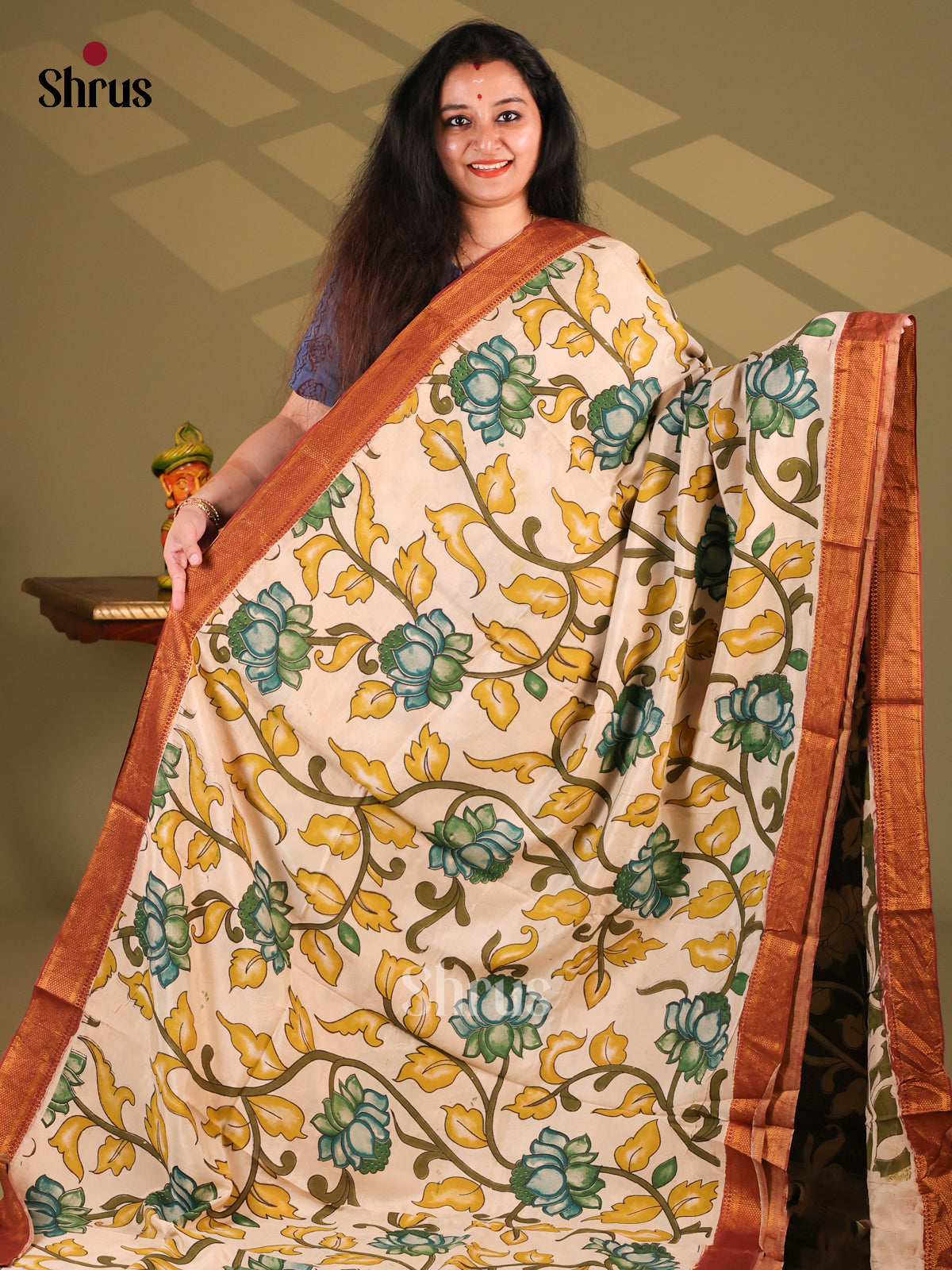 DES28229 - chennur-kalamkari Saree - Shop on Shrus.com