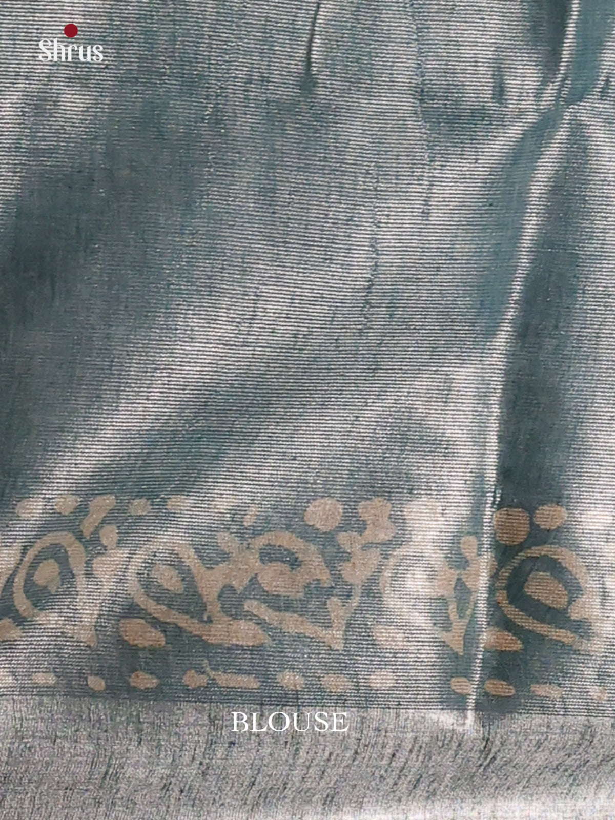 Grey & Blue - Bhatik Saree - Shop on Shrus.com