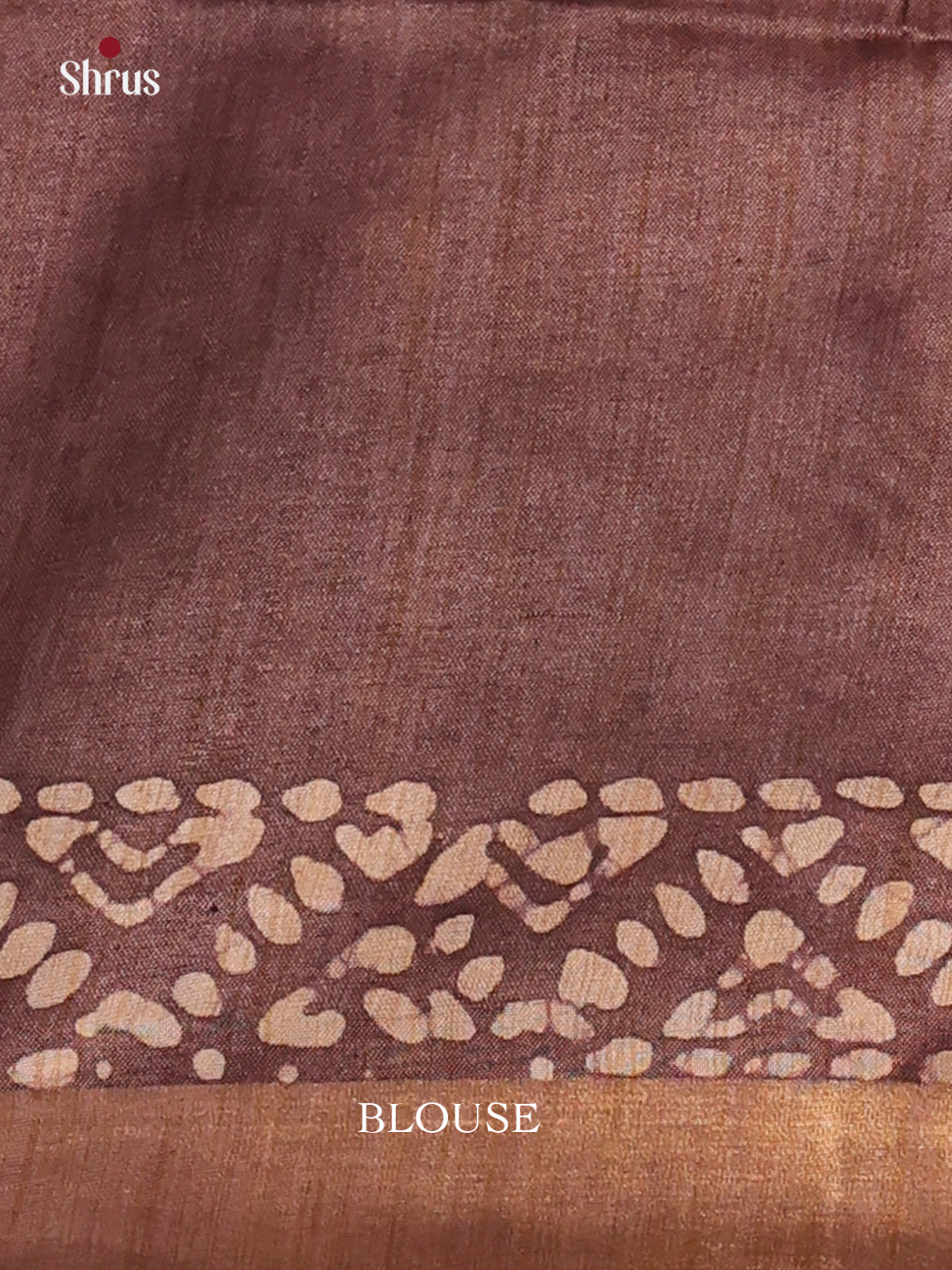Pink & Brown - Bhatik Saree - Shop on Shrus.com