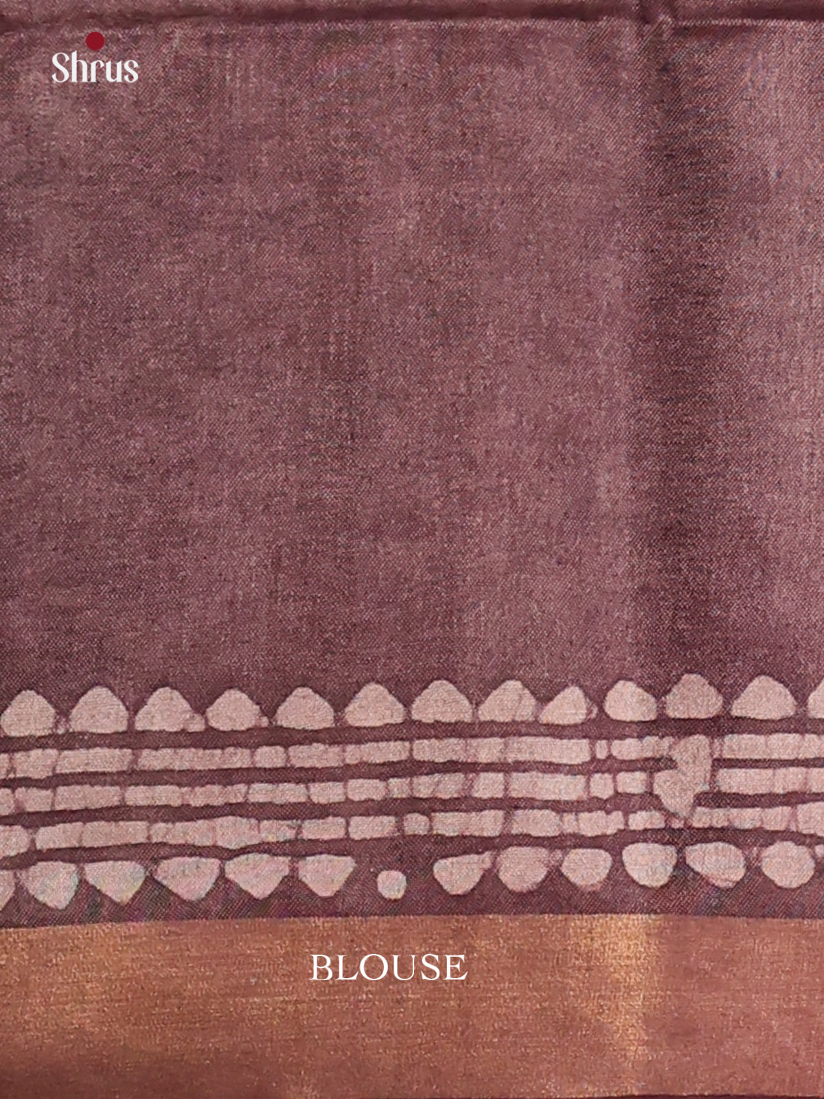 Pink & Brown- Bhatik Saree - Shop on Shrus.com