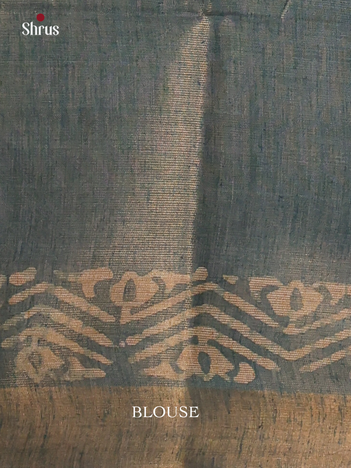Elephant Grey & Light Blue - Bhatik Saree - Shop on Shrus.com