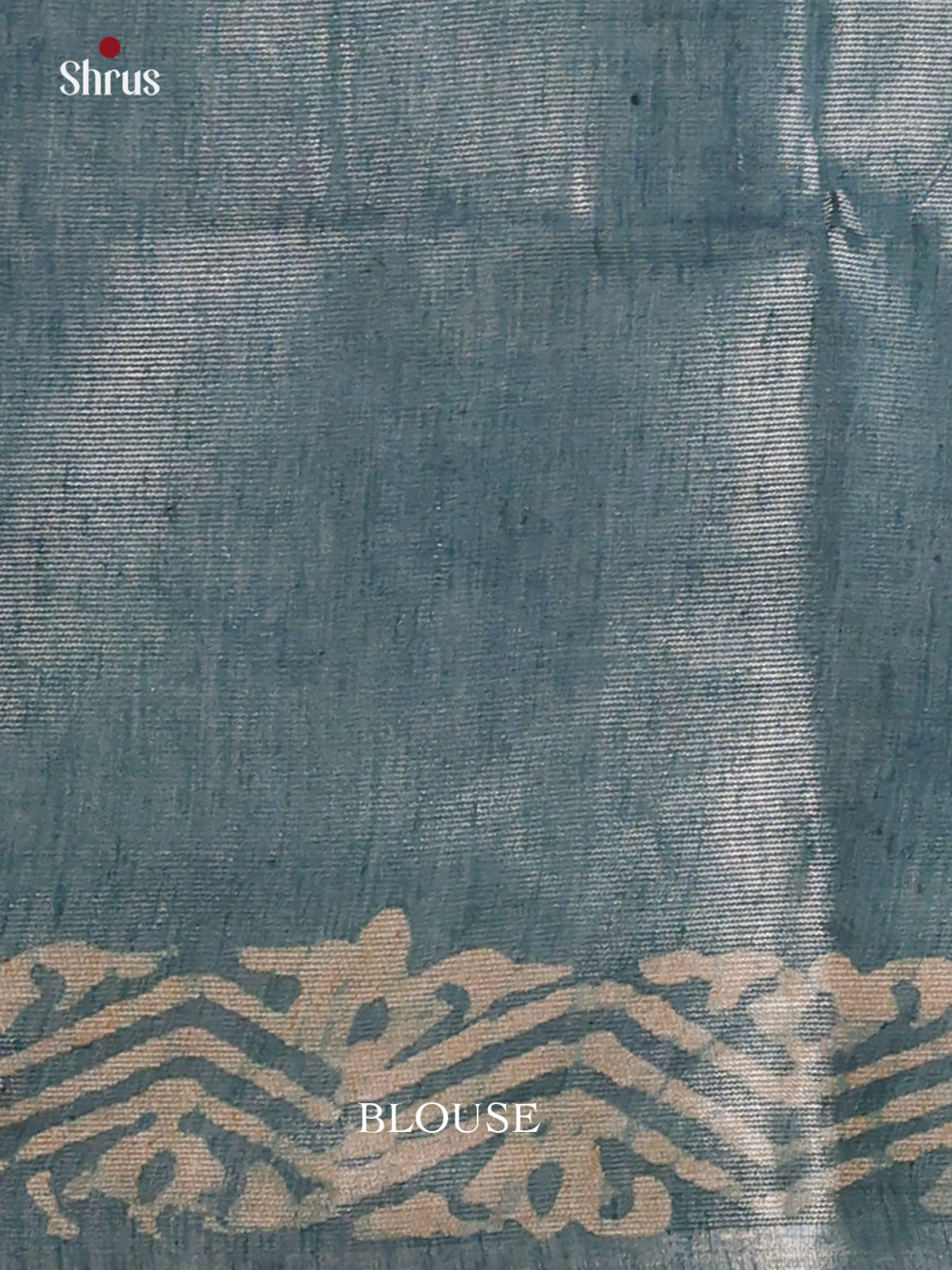 Elephant Grey & Light Blue- Bhatik Saree - Shop on Shrus.com