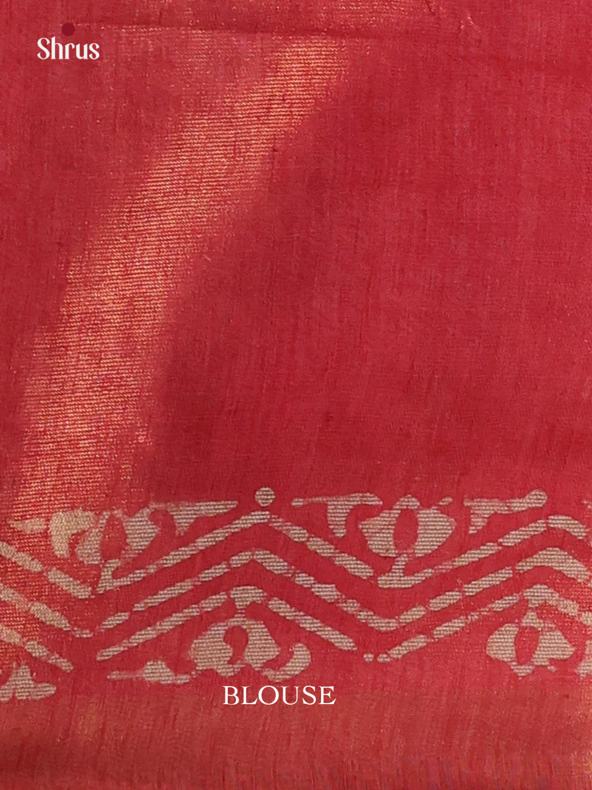 Blue & Orangish Pink - Bhatik Saree - Shop on Shrus.com