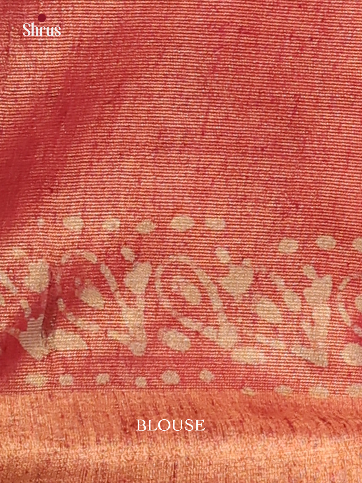 Blue & Red - Bhatik Saree - Shop on Shrus.com