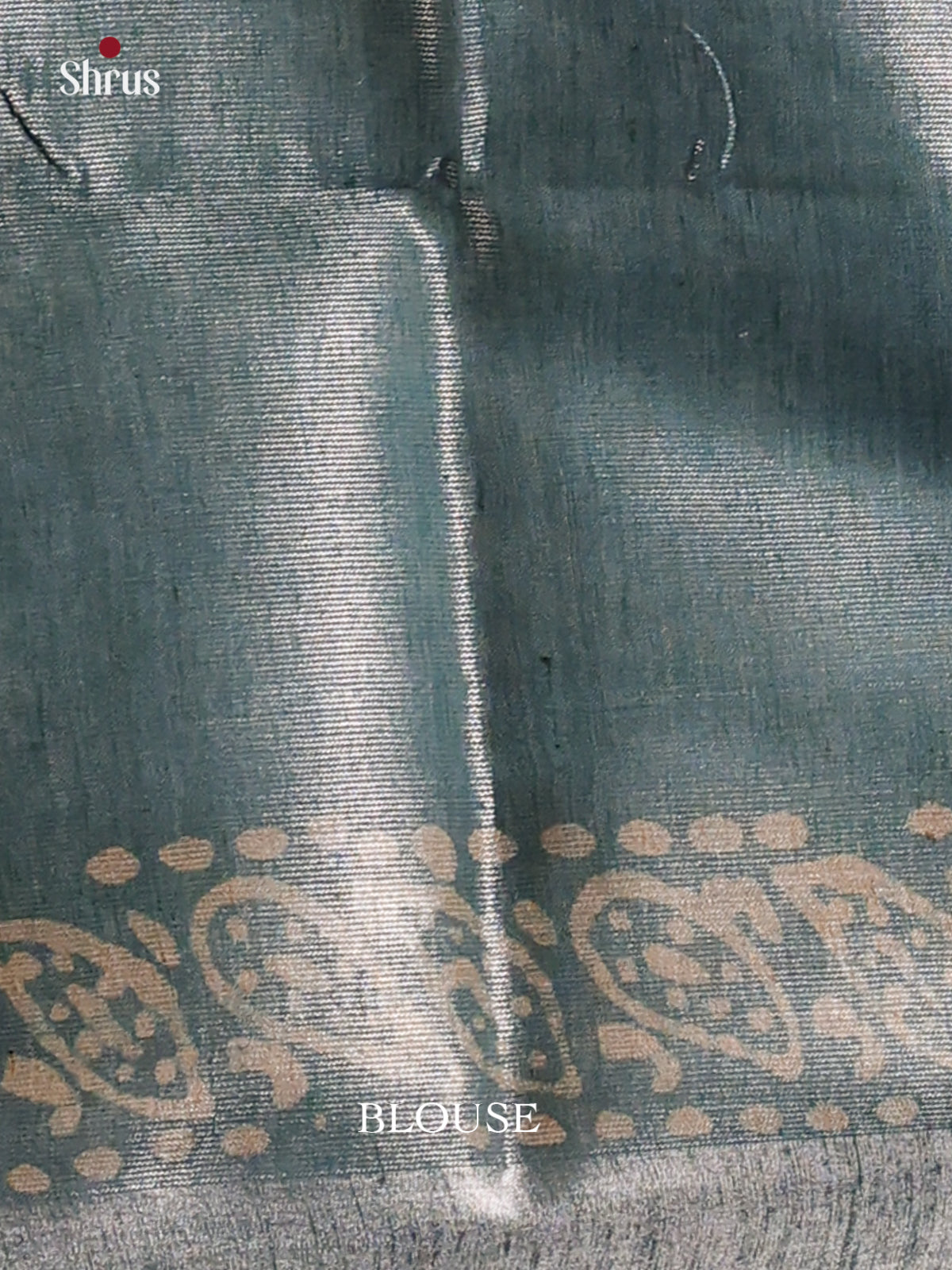 Elephant Grey & Light Blue - Bhatik Saree - Shop on Shrus.com