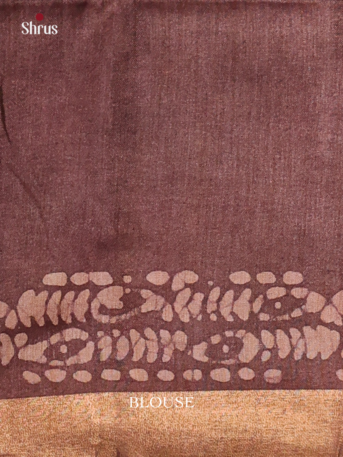 Pink & Brown - Bhatik Saree - Shop on Shrus.com