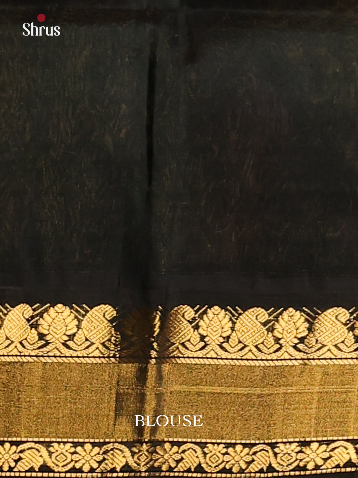 Stunning Lavender Silk Cotton Saree With Zari Buttas & Grand Black Zari Woven Pallu - Shop on Shrus.com