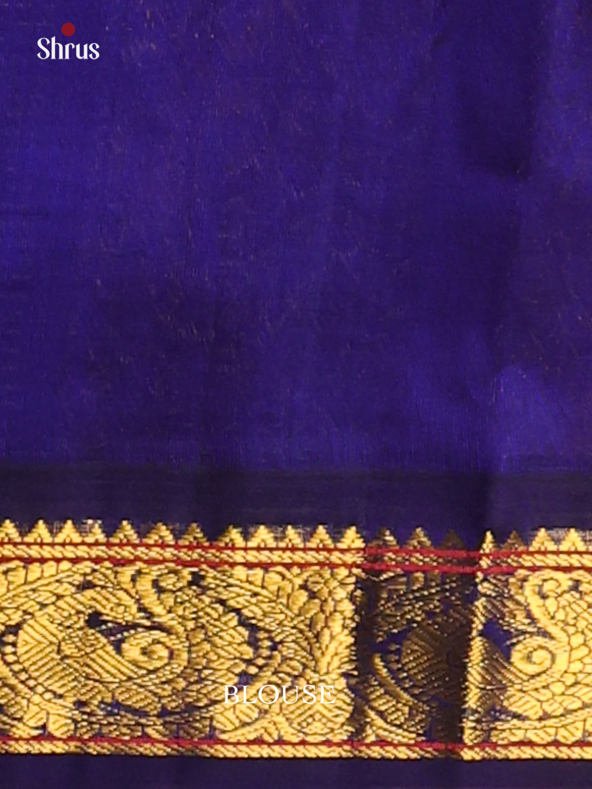 Stunning Pink Silk Cotton Saree with gold buttas & Contrast Blue Zari brocade pallu -1