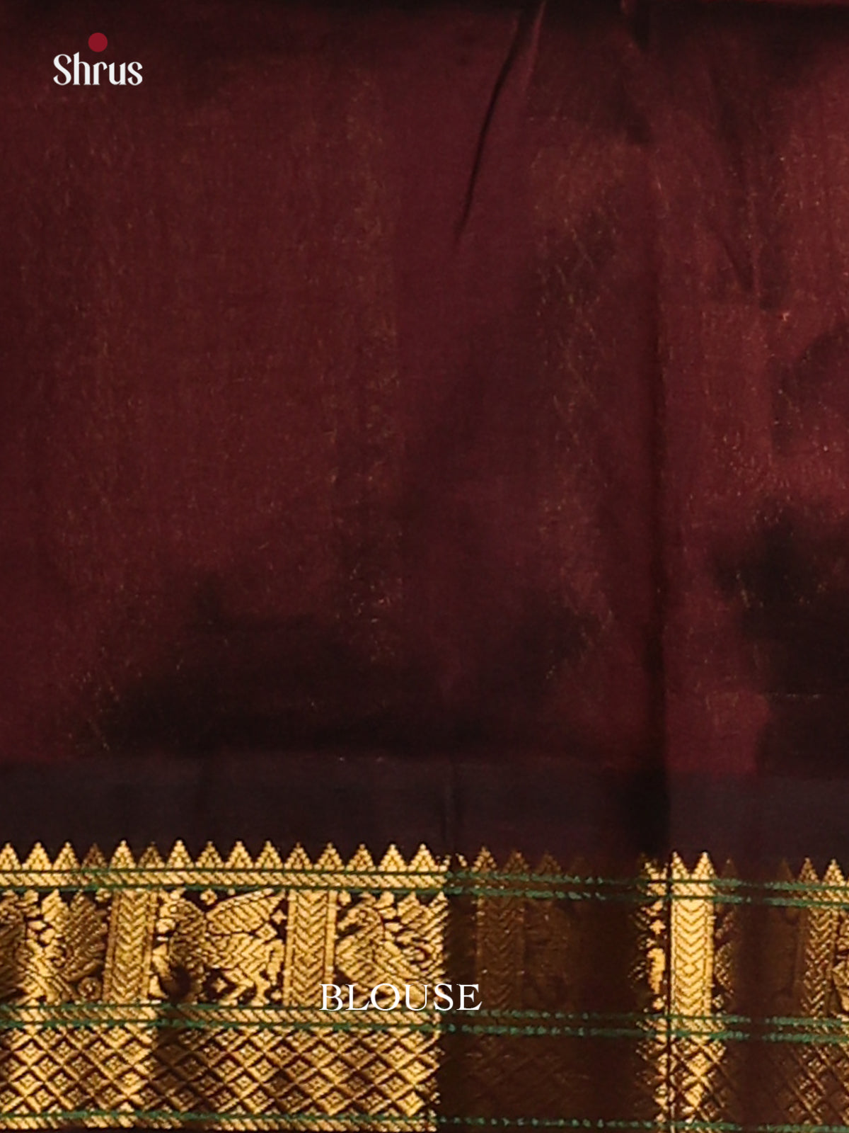 Elegant Sky Blue & Maroon Silk Cotton Saree with Rich Zari Border - Shop on Shrus.com