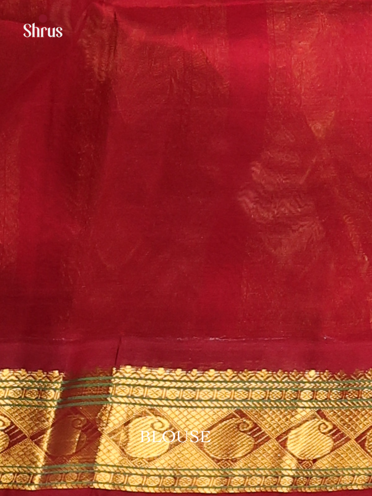 Beautiful Green & Yellow Silk Cotton Saree with checks & maroon paisley brocade pallu - Shop on Shrus.com