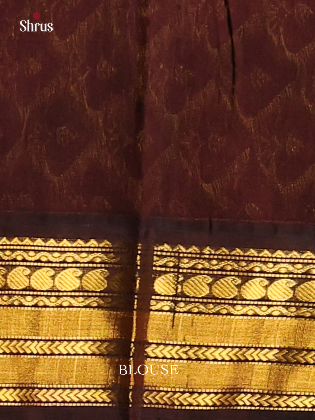 Vibrant Purple Silk Cotton Saree with Gold Zari Border & Maroon Rich Pallu - Shop on Shrus.com