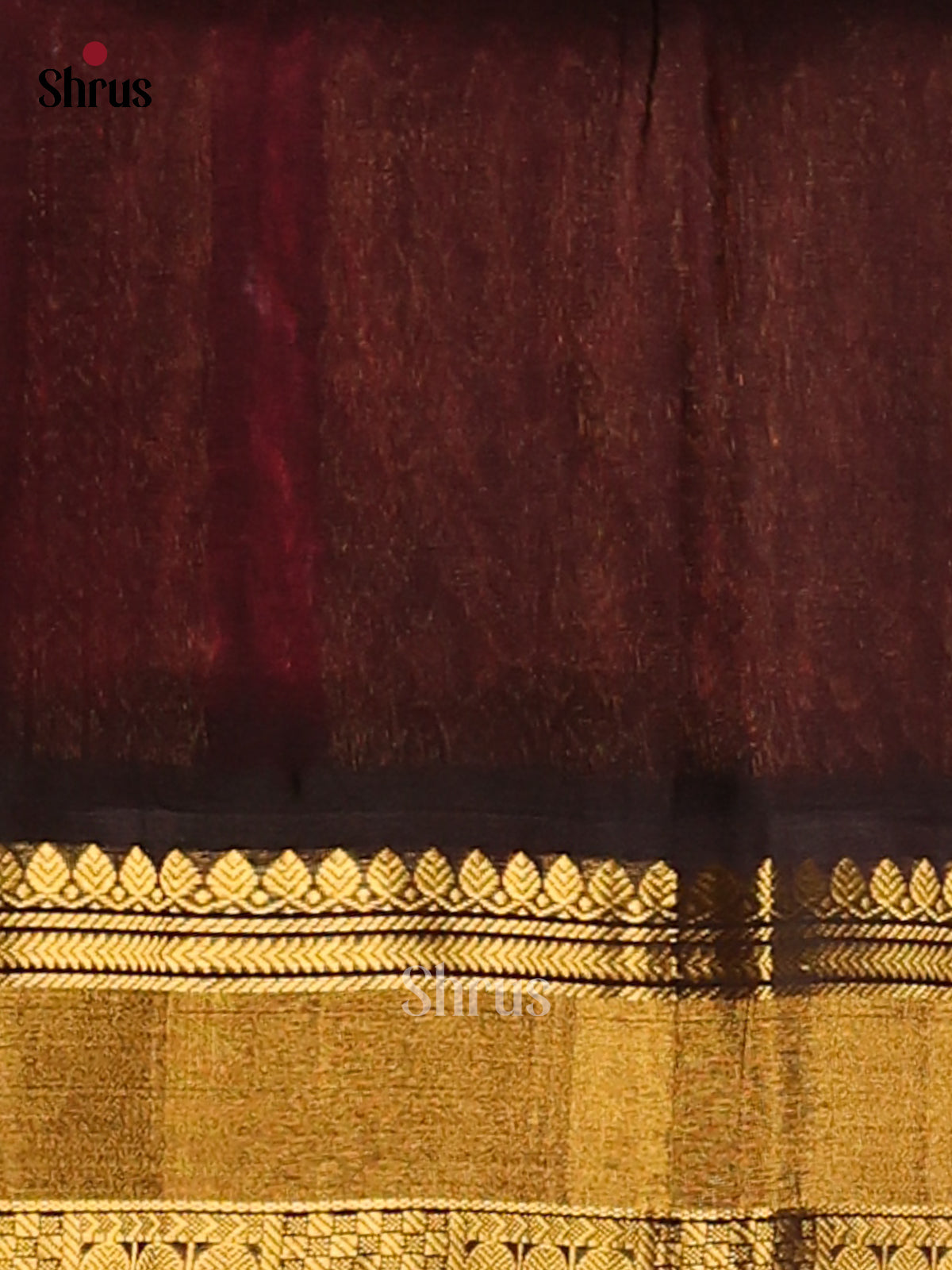 Chic Rani Pink Silk Cotton Saree with Zari Motifs & Black Brocade Pallu -1