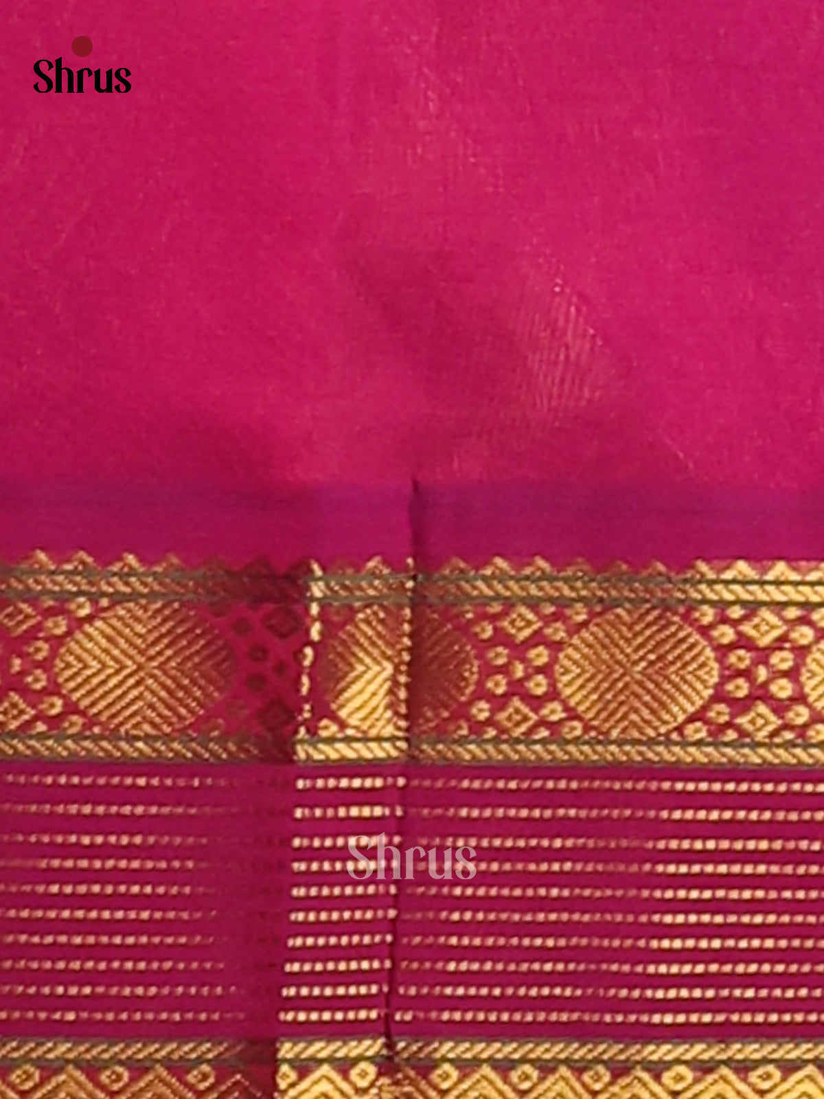 Vibrant Green Silk Cotton Saree with Pink Zari Border & Intricate Traditional Pallu