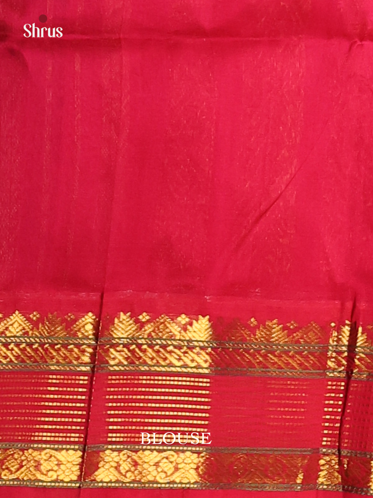 Ethereal Green Silk Cotton Saree with contrast Red rettaipet zari border - Shop on Shrus.com