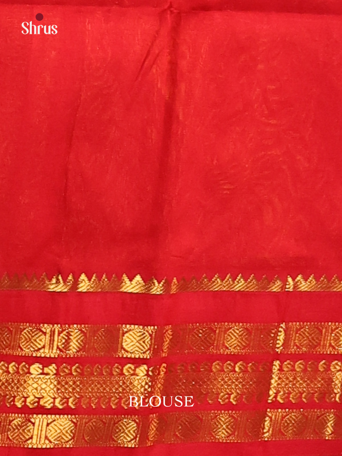 Lustrous Mambala Yellow Silk Cotton Saree with Contrast Red zari border - Shop on Shrus.com