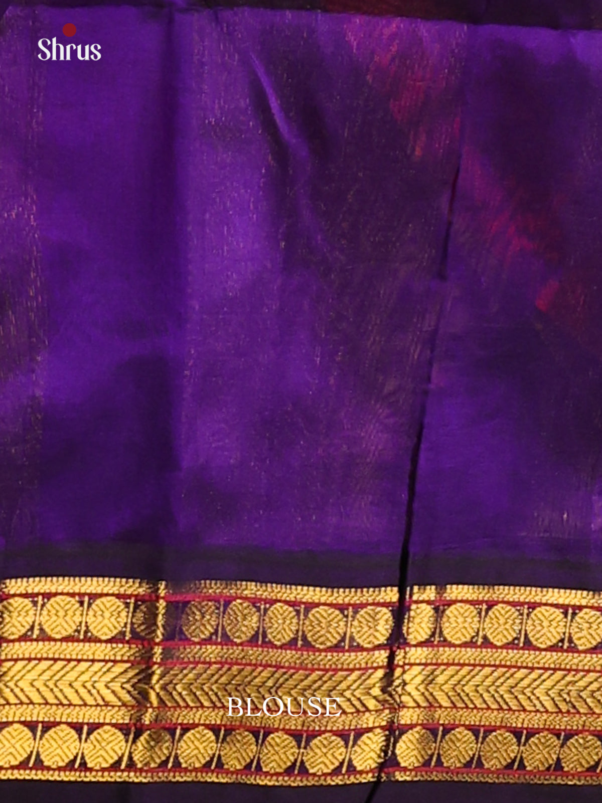 Classic Pink Silk Cotton Saree with contrast Blue zari woven border - Shop on Shrus.com