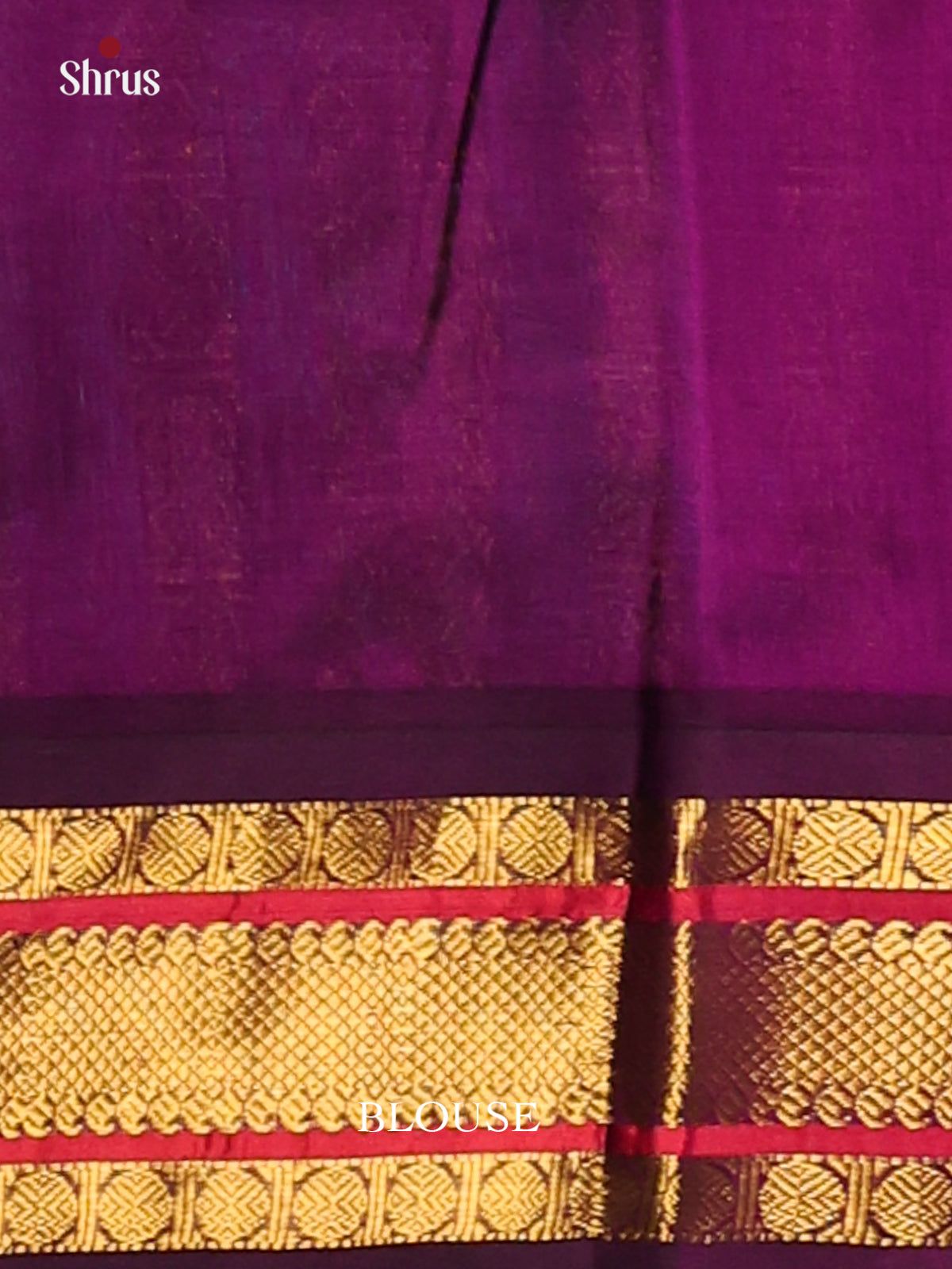 Charming Pastel Blue Silk Cotton Saree contrast purple zari border - Shop on Shrus.com