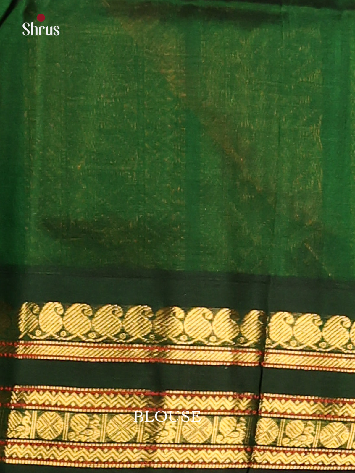 Ethreal Pink Silk Cotton Saree with Zari Stripes, Motifs & Green Zari Border - Shop on Shrus.com
