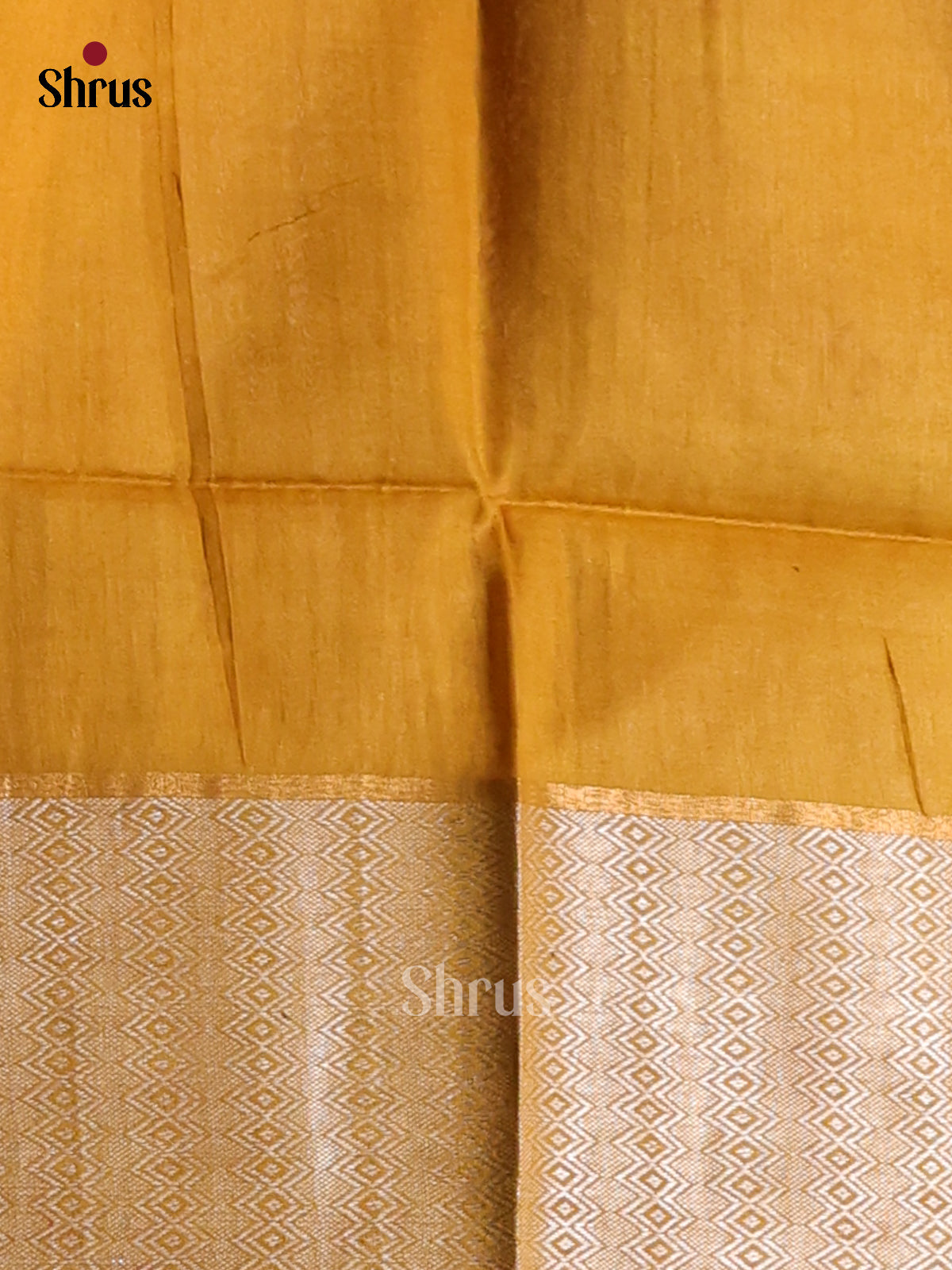 Maroon with mustard - shibori saree - Shop on Shrus.com