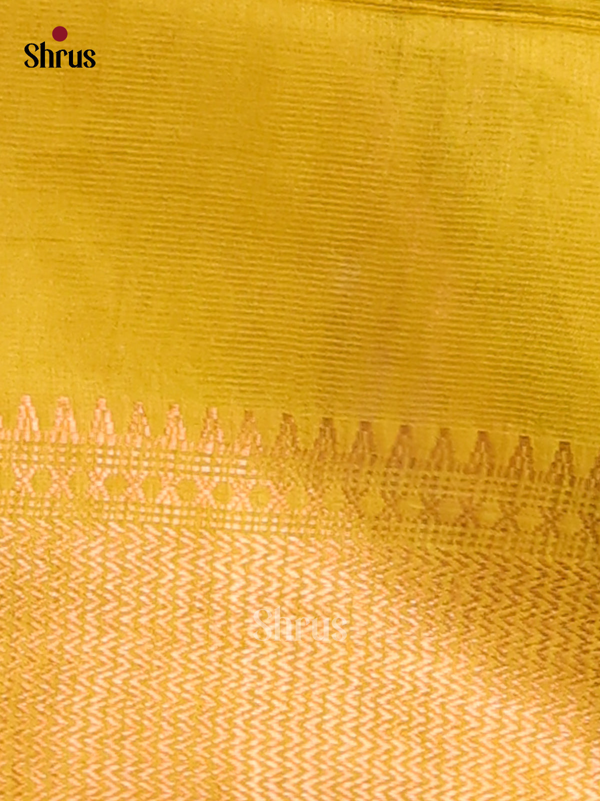 Brown with Yellow- Shibori Saree - Shop on Shrus.com