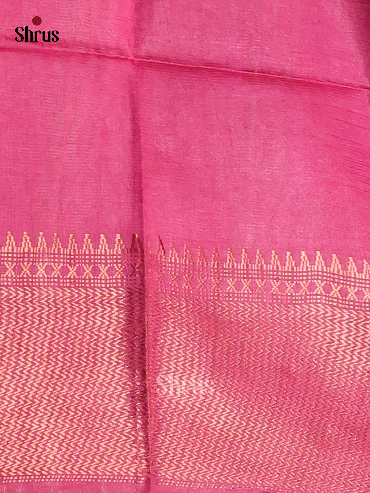 Brown with Pink - shibori saree - Shop on Shrus.com