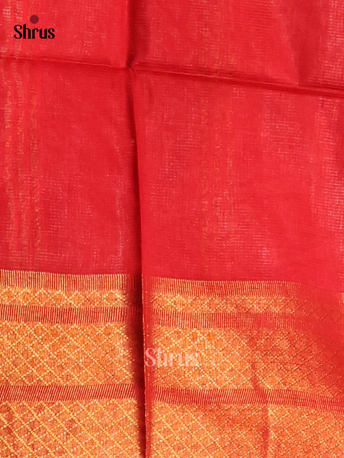 Brown with Red - shibori saree - Shop on Shrus.com