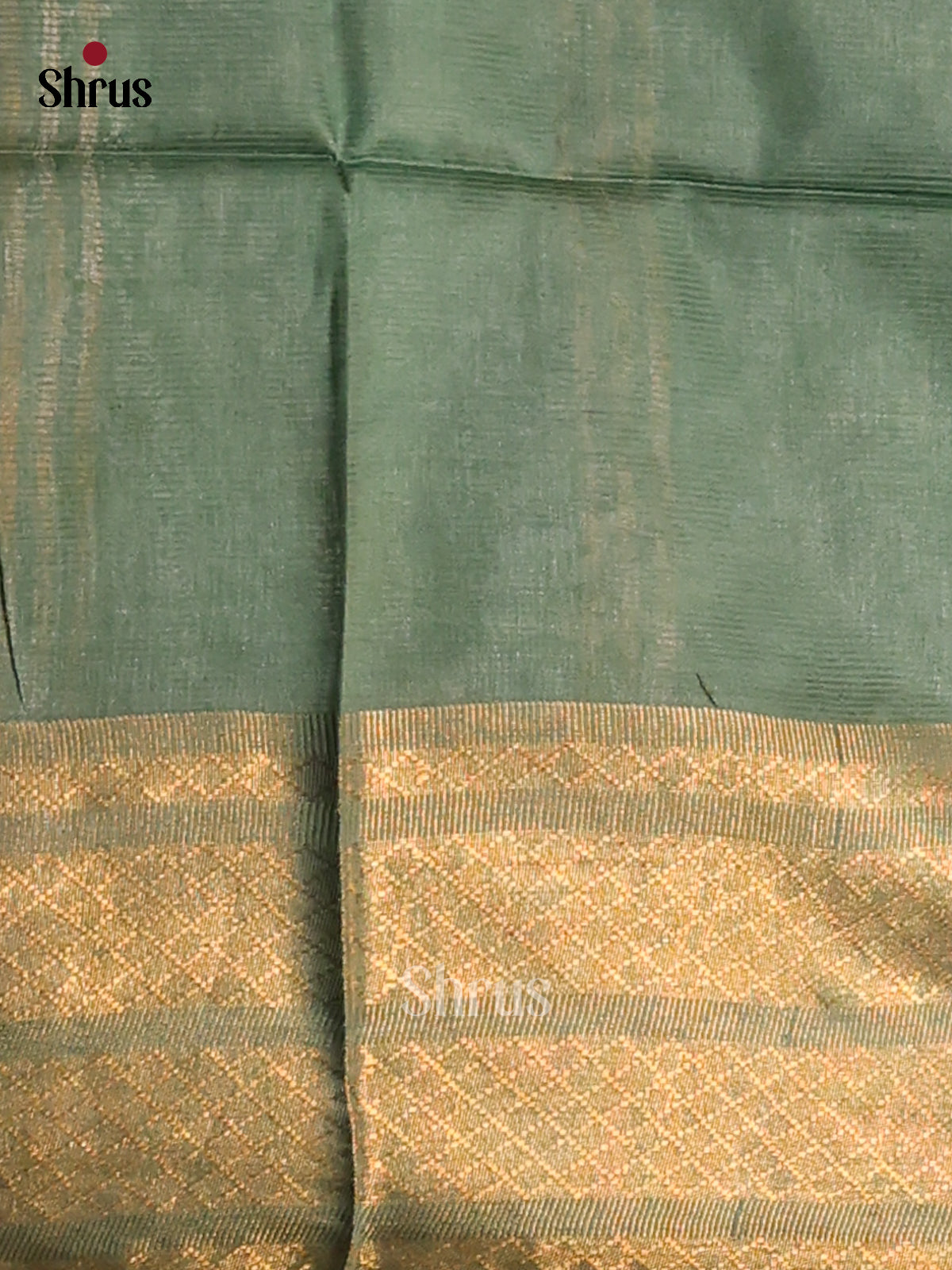 Green & Grey Green - shibori saree - Shop on Shrus.com