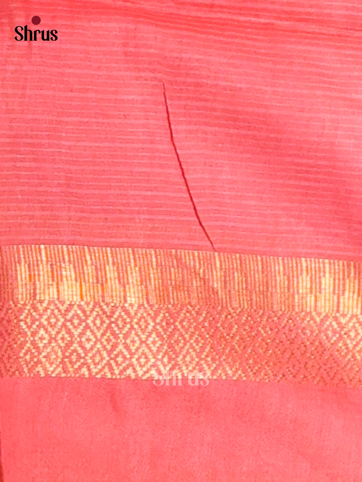 Violet with Orangish Pink- Shibori Saree - Shop on Shrus.com