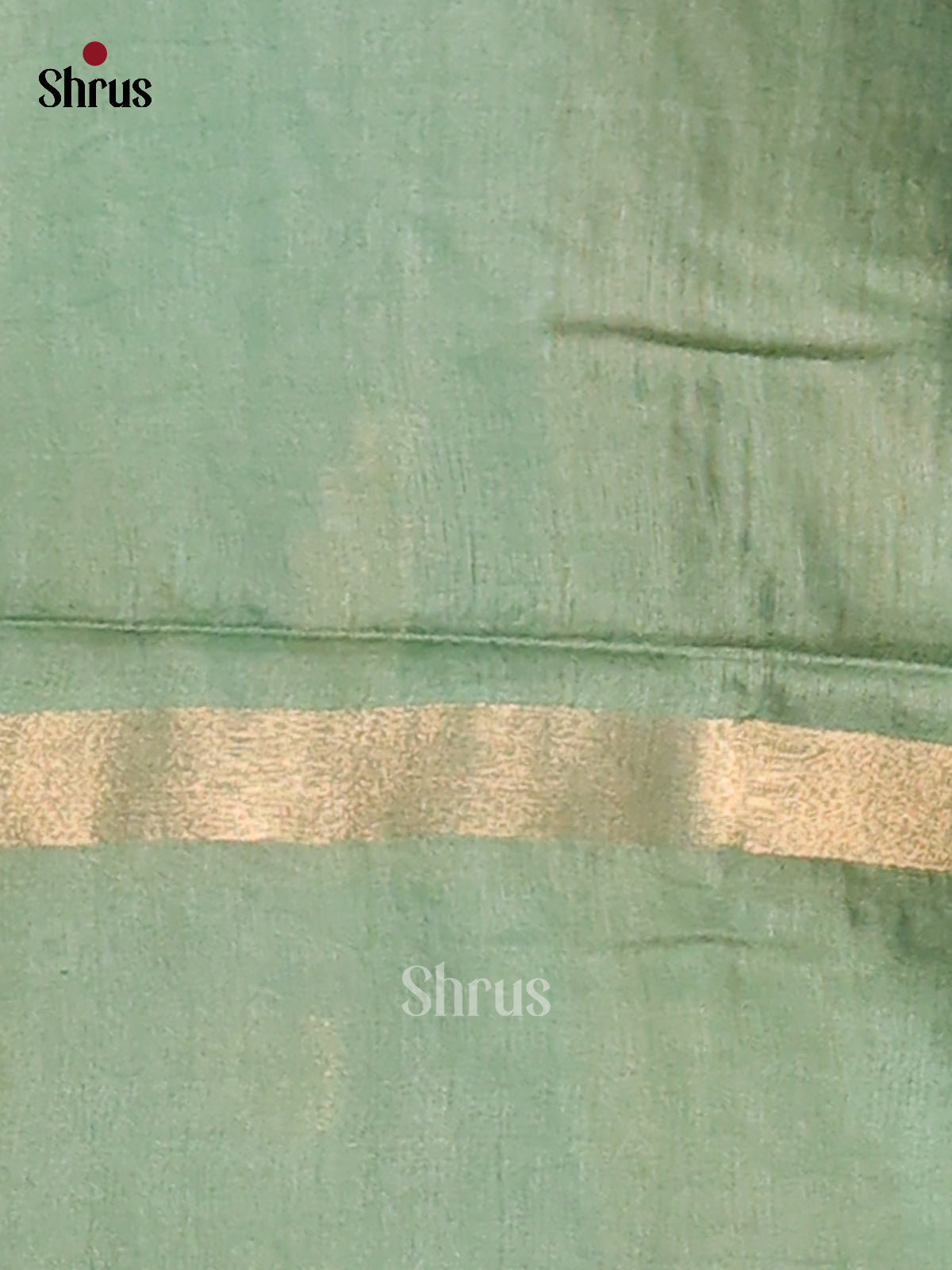 Green & Grey Green - Shibori Saree - Shop on Shrus.com
