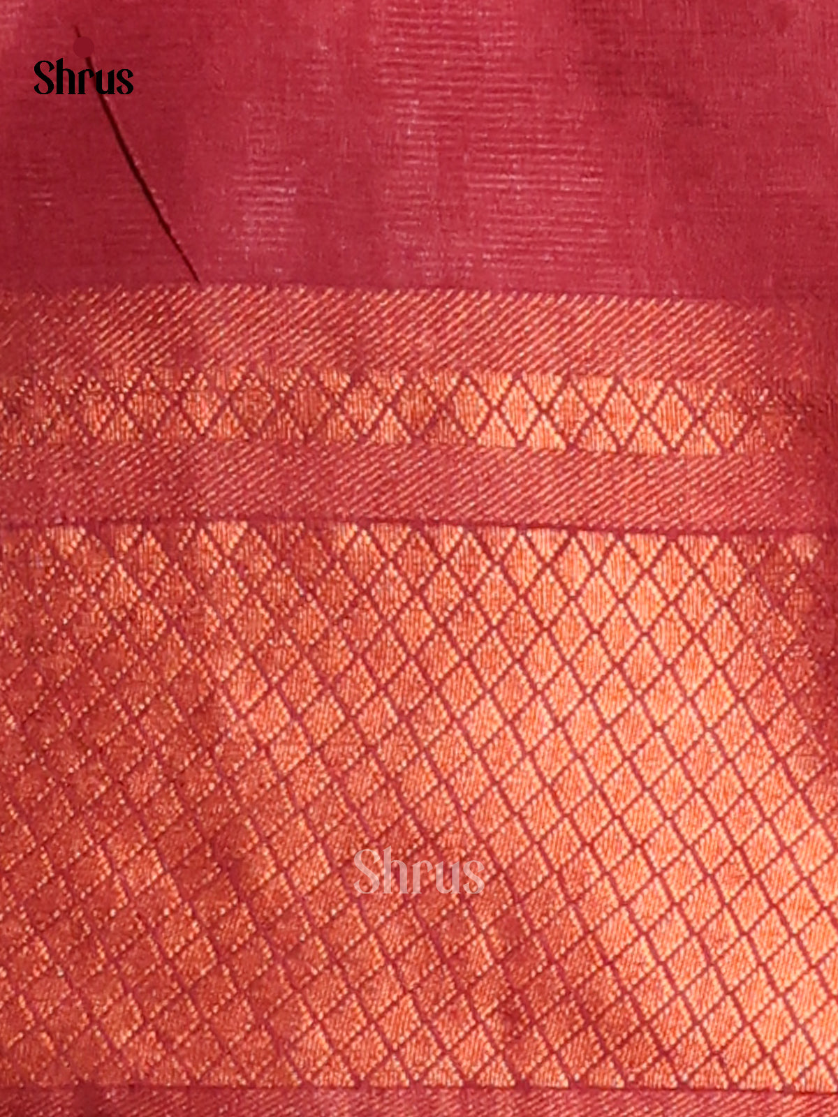 Cream & Maroon - Shibori Saree - Shop on Shrus.com
