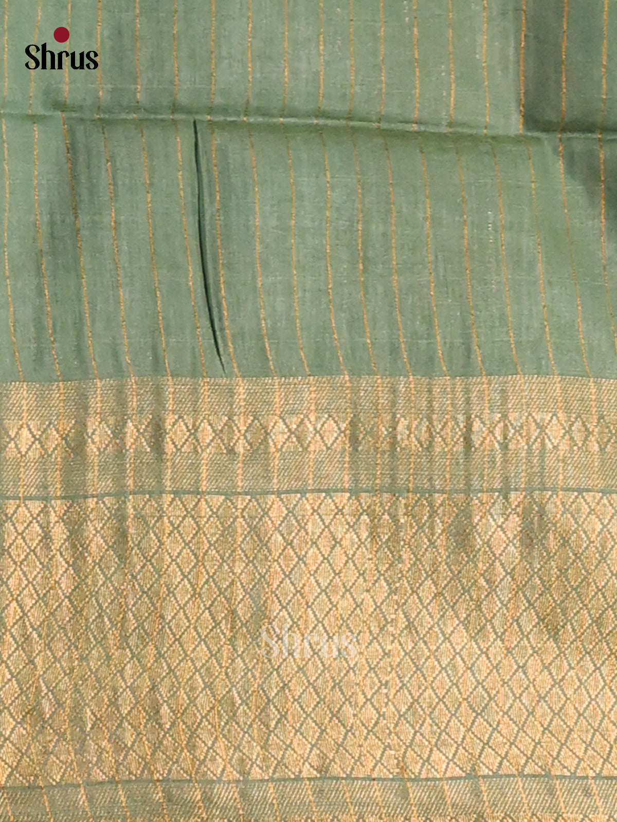 Green & Grey Green- shibori saree - Shop on Shrus.com
