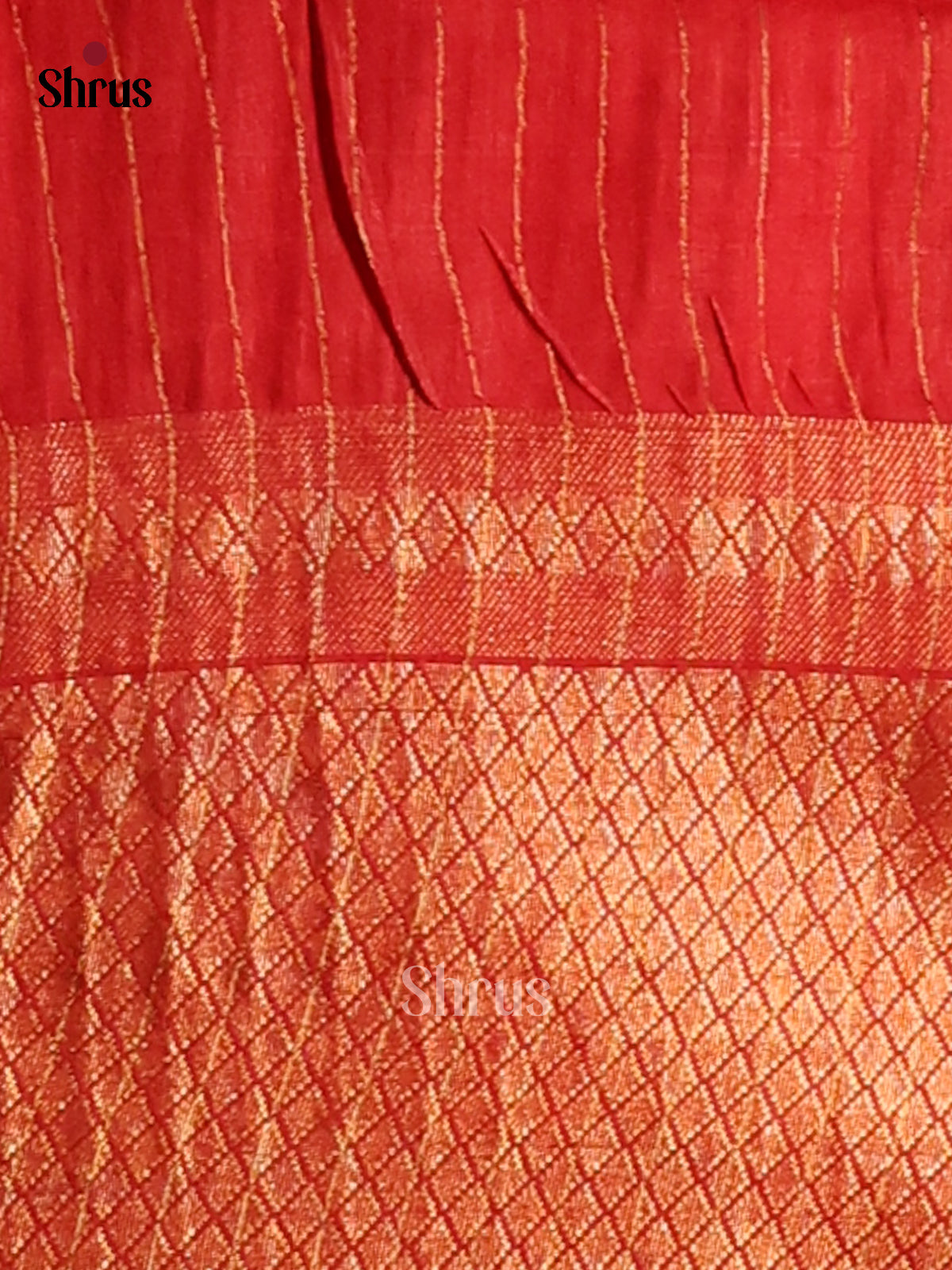 Black & Red - Shibori Saree - Shop on Shrus.com