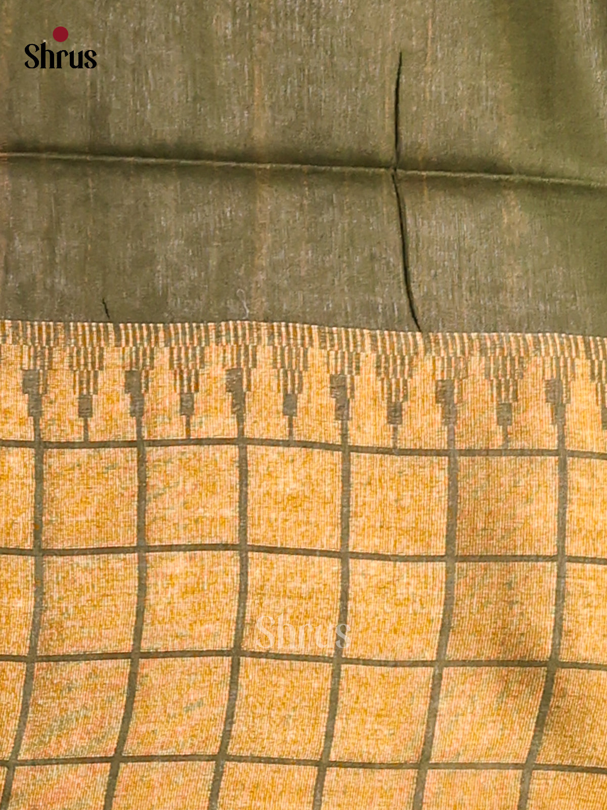 Yellow & Green - Shibori Saree - Shop on Shrus.com