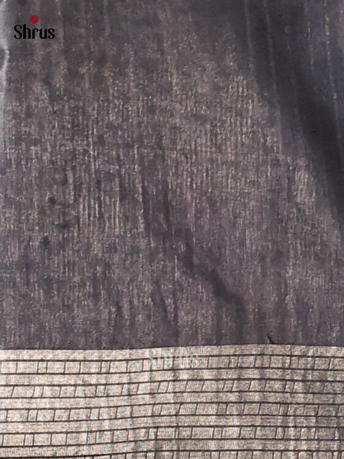 Cream & Black- Shibori Saree - Shop on Shrus.com